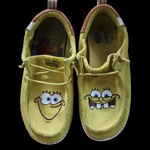 Hey Dude Wally Funk SpongeBob Shoes Size Women's 7 or Men's 6